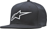 alpine star Ageless Flat Bill Hat Black/White Lg/Xl 482-67646L