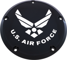 Load image into Gallery viewer, 7   M8 Flt/Flh Derby Cover Air Force Black