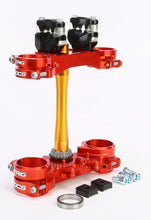 Load image into Gallery viewer, Rocs Tech Clamp Set Red Honda 20mm