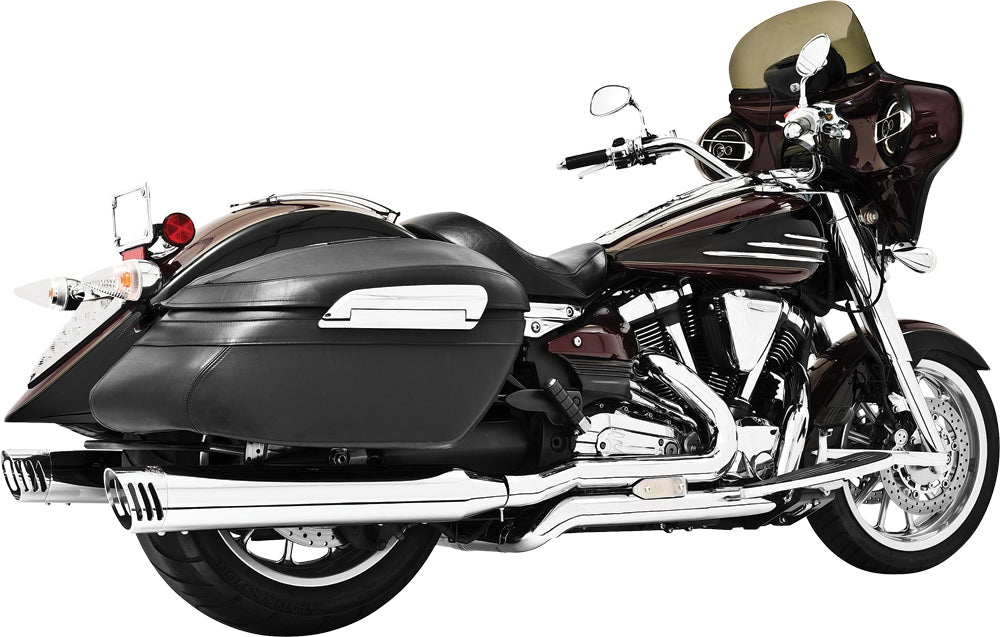 Duals W/4" Muffler Chrome Roadstar 1600 1700