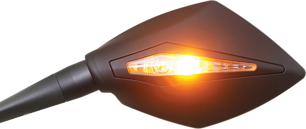 Apex M10 Mirrors W/Indicators Black Pr