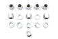 Chrome Stock Cylinder Base Nuts and Washers