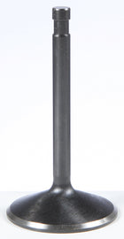 KPMI Black Diamond Intake Valve for HD Sportster 70-83 engine showing a close-up of the black diamond design on the valve head
