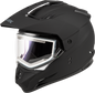 Gm 11s Snow Helmet W/ Elec Shield Matte Black Md