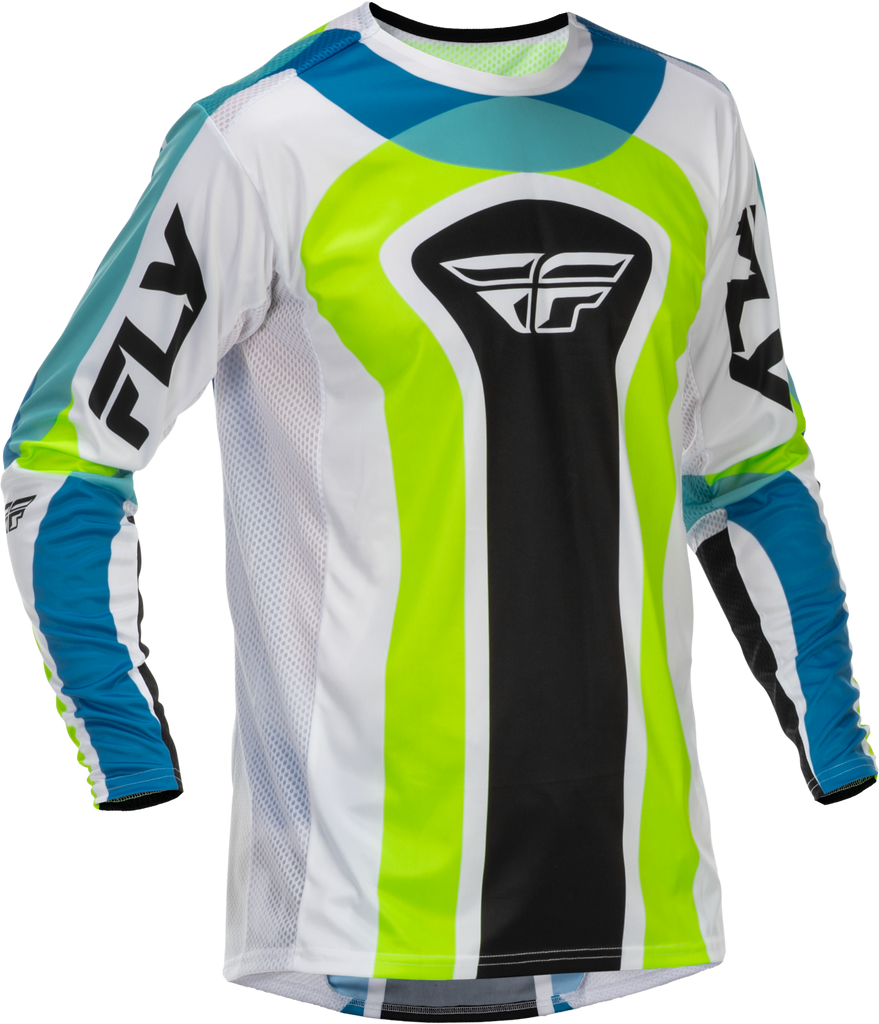 Youth Lite Le Current Jersey White/Lime/Blue Yxl