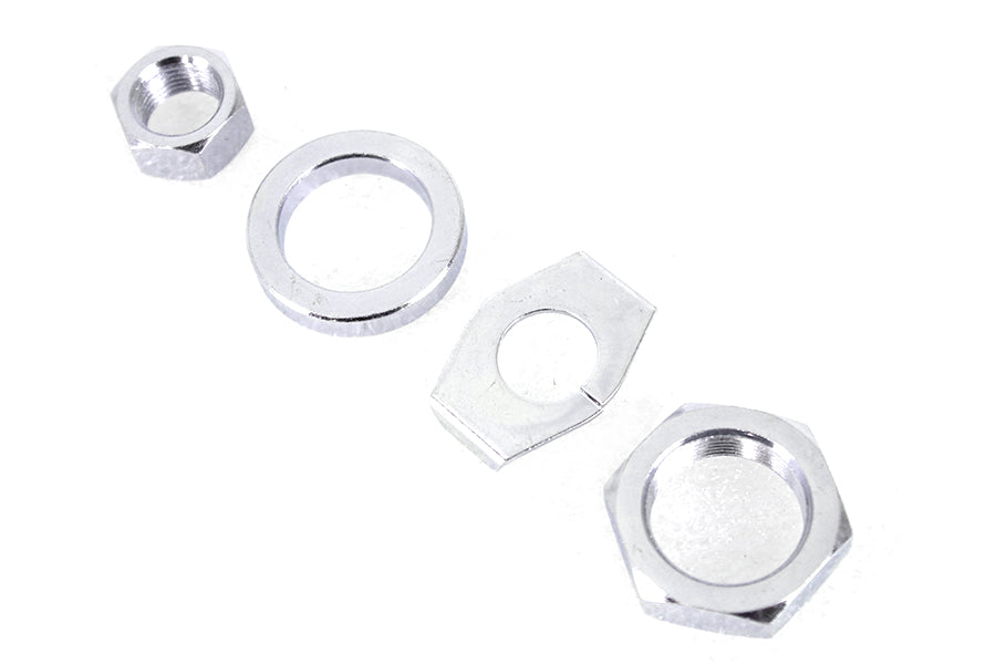 Zinc Rear Axle Nut and Lock Kit