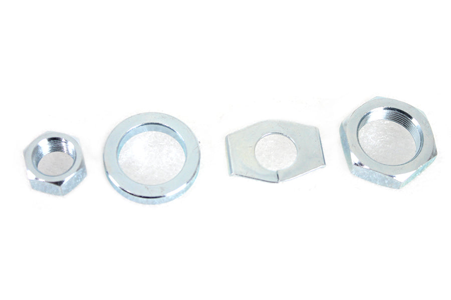 Zinc Rear Axle Nut and Lock Kit