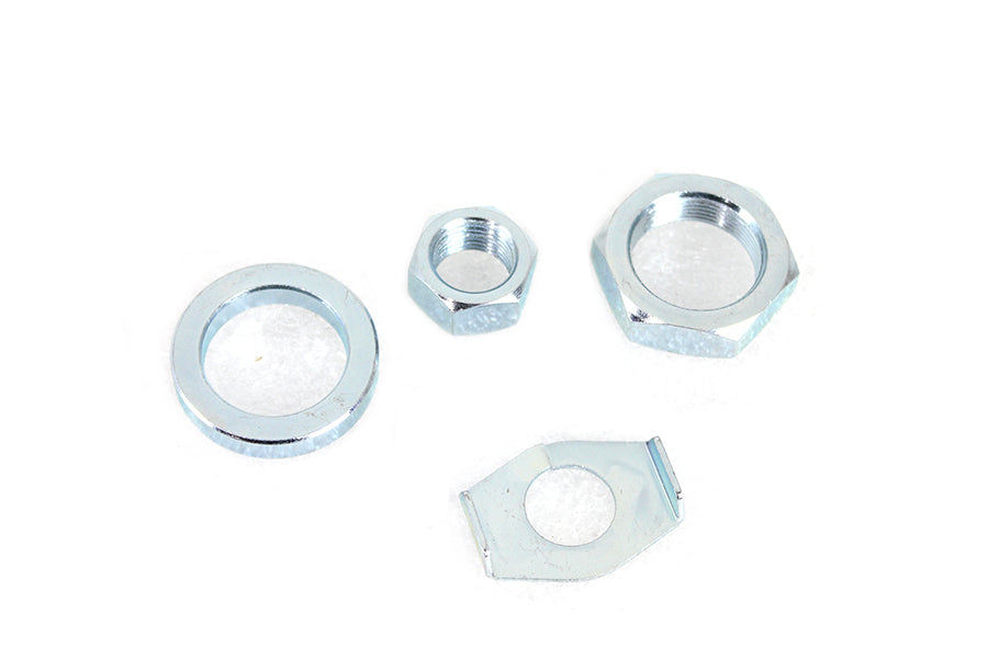 Zinc Rear Axle Nut and Lock Kit