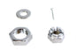 Chrome Front Axle Nut Kit