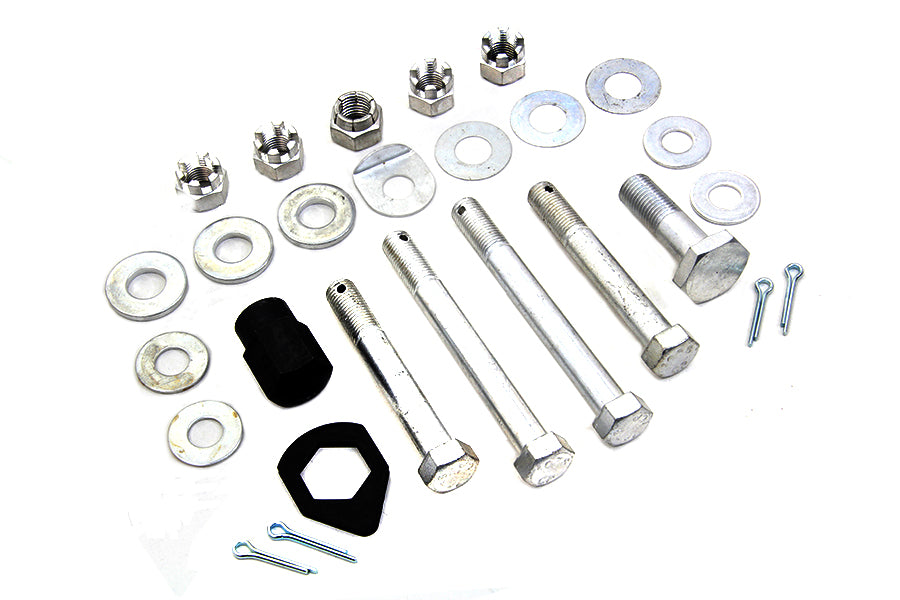 Cadmium Upper and Lower Motor Mount Bolt Kit