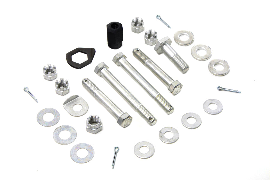Cadmium Upper and Lower Motor Mount Bolt Kit