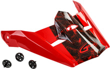 Load image into Gallery viewer, Visor W/Screws Dominant Mx 46y Red/Black/White Ys Yl