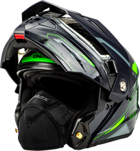 Load image into Gallery viewer, Md 74s Spectre Snow Helmet W/ Elec Shield Grey/Neon Green 2x