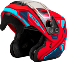 Load image into Gallery viewer, Md 04s Sector Snow Helmet W/ Elec Shield Matte Red/Blue Xs