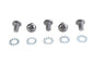 Chrome Wheel Hub Star Cover Screws