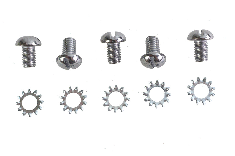 Chrome Wheel Hub Star Cover Screws