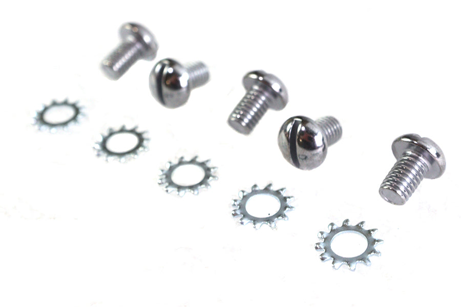 Chrome Wheel Hub Star Cover Screws