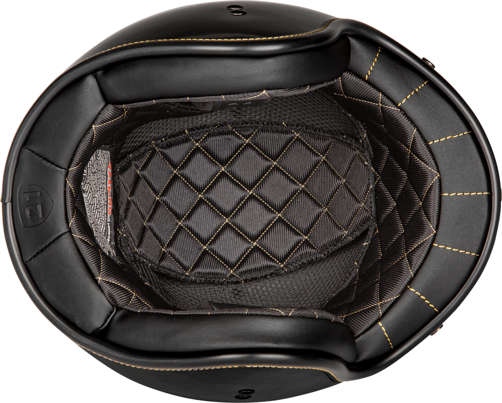 .38 Retro Helmet Gloss Black Md