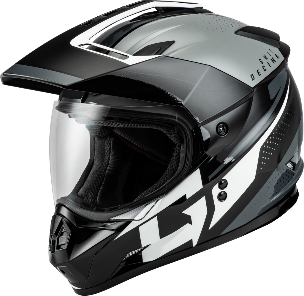Gm 11 Decima Helmet Black/Grey/White Xs