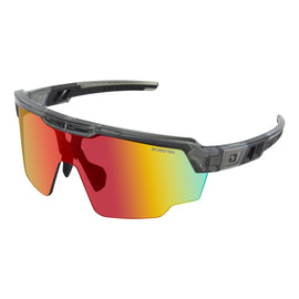 BOBSTER Wheelie cycling sunglasses with smoked black and red lenses, sleek eyewear for active outdoor sports and cycling.