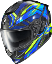 Load image into Gallery viewer, Exo St1400 Evo Carbon Helmet Hex Gloss Blue Xl