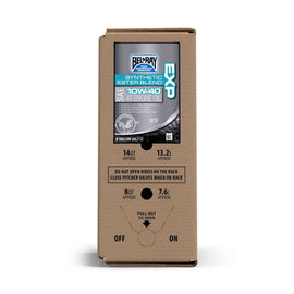 BEL-RAY Exp Semi Syn Ester Oil 10W40 in 6-gallon bag-in-box, ideal for engine lubrication and performance.