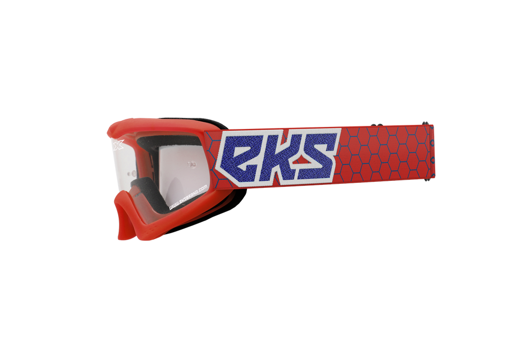 Xgrom Youth Goggle Red/White/Blue Metallic Clear