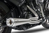 RED THUNDER 2:1 EXHAUST RACE SERIES BLACK 18-25 HARLEY DAVIDSON M8 SOFTAILS
