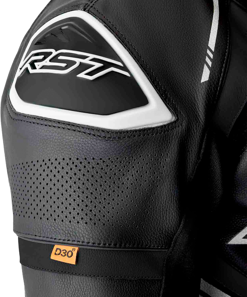 S1 D3o Suit Blk/Whi Leather Md