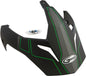 Visor W/Screws Expedition Matte Black/Hi Vis Green Gm 11