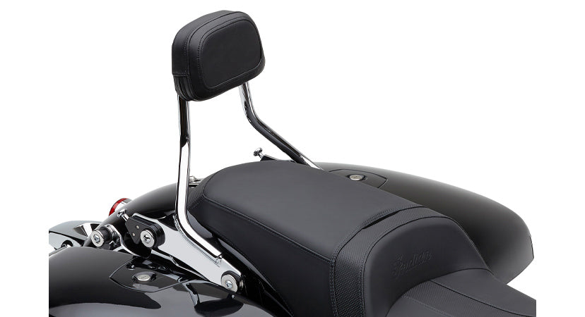 Detach Backrest Short Chrome Chieftain 14 25