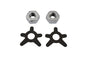 Brake Shaft Nut and Lock Kit Chrome