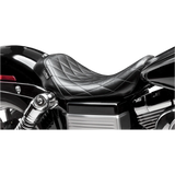 LEPARA BARE BONES DIAMOND STITCH BLACK 06-17 HARLEY DAVIDSON DYNA
