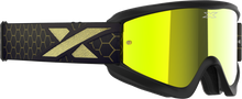 Load image into Gallery viewer, Flat Out Mirror Goggle Blk/Gld Metallic Gold Mirror