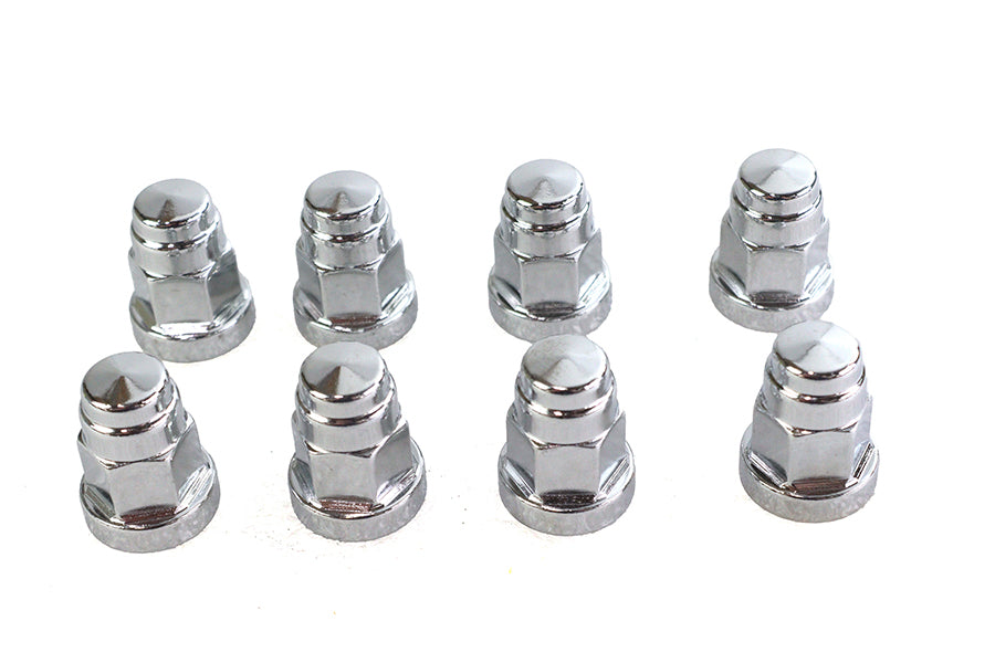 Cylinder Base Hex Cap Nut Chrome Milled