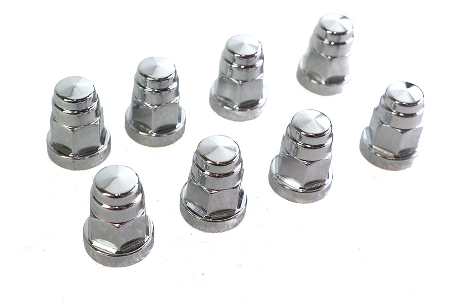Cylinder Base Hex Cap Nut Chrome Milled