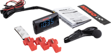 Load image into Gallery viewer, Super Slim Clock / Volt Meter Blue Display