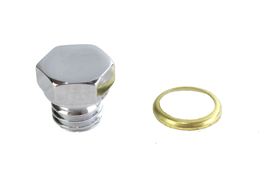 Transmission Engine Drain Plug 1/2 inch X 13 Thread Chrome