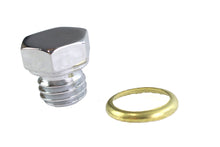 Load image into Gallery viewer, Transmission Engine Drain Plug 1/2 inch X 13 Thread Chrome