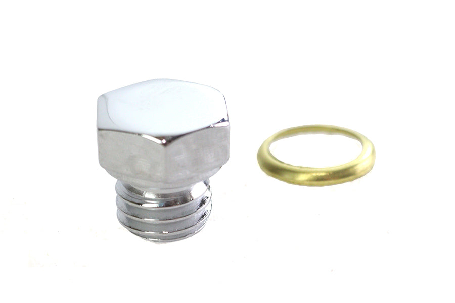 Transmission Engine Drain Plug 1/2 inch X 13 Thread Chrome