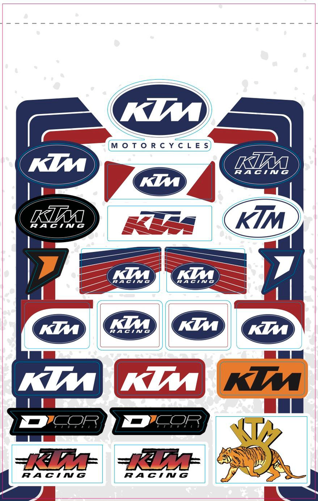 Decal Sheets Ktm