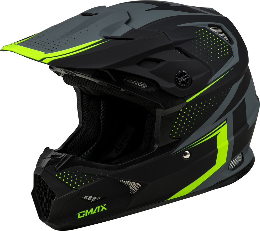 Mx 96 502 Helmet Matte Grey/Hi Viz Sm
