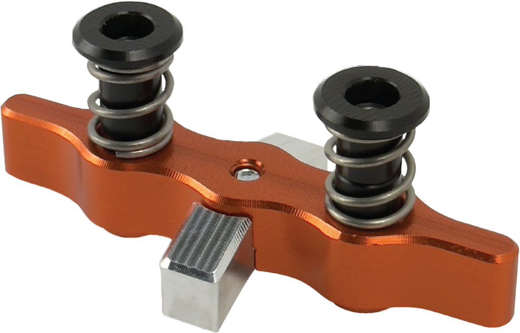 Tamer Double Button X Wing Orange suspension device with two buttons, designed for secure mounting and suspension applications.