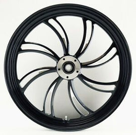 SWEPT SPOKE FRONT BILLET MAG WHEELS HARLEY DAVIDSON SOFTAIL MODELS - The Speed Shop Canada