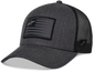 Flag Snapback Hat Charcoal Heather/Black