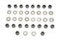 Chrome Rocker Box Hex Nuts