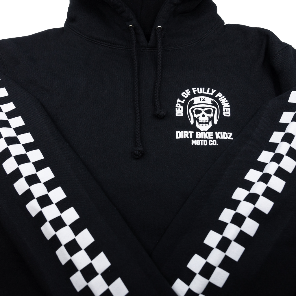 Fully Pinned Youth Hoodie Black Yl