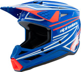 alpine star Sm3 Youth Wurx Helmet Blue/Red/Wht/Blk Ym 482-00088YM