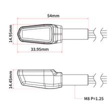Load image into Gallery viewer, 701 Led Turn Signals Black W/Clear Lens Pr