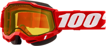 Load image into Gallery viewer, Accuri 2 Snowmobile Goggle Red W/ Yellow Lens